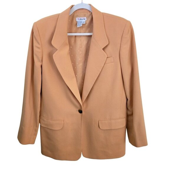 Talbots Vintage Classic Worsted Wool Made In USA Single Breasted Blazer Size 10 - Picture 1 of 5